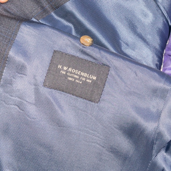 Samuelsohn 2 Button Suit - 2 PC (grey/blue pane) - Picture 6 of 6